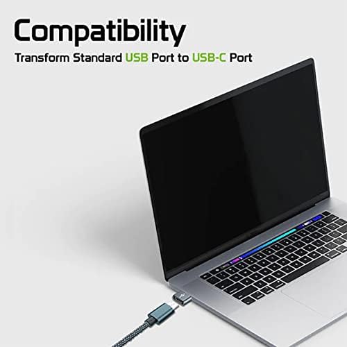 USB-C נקבה ל- USB מתאם מהיר זכר התואם לתחום V15 5G שלך למטען, סנכרון, מכשירי OTG כמו מקלדת, עכבר, מיקוד, GAMEPAD,