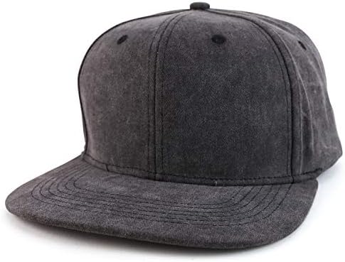 חנות הלבשה אופנתית גדולה יותר על XXL פיגמנט רגיל צבוע כובע סנאפבק שטוח