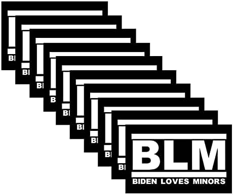 10 חבילות BLM Biden אוהב קטינים מדבקות בתפזורת נשיא ג'ו ביידן מכונית פגוש נייד ויניל מדבקה מדבקה אטומה למים