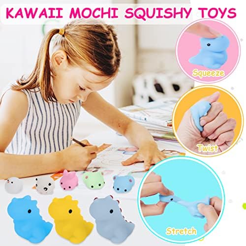 100 יחידות מוצרי צעצועים מוועדים למסיבות לילדים, Kawaii Squishies Stress Strive Striever צעצועים של בעלי חיים - מושלמים