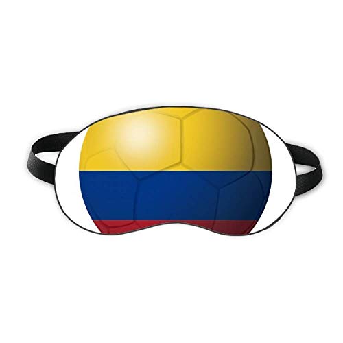 דגל קולומביה כדורגל כדורגל כדורגל שינה מגן עיניים רך לילה כיסוי צלל עיניים