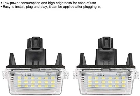 לוחית רישוי אור 1 זוג הוביל מספר לוחית רישוי אור מנורת עבור טויוטה קורולה 2014 קאמרי 2012-2015 יאריס 2012-2014