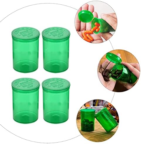 90 יחידות מארגן צבע ירוק בקבוקים הניתנים למילוי מחדש עם ממתק ויטמין כימי כובע מדגם ריק אטום בקבוק ML בקבוק