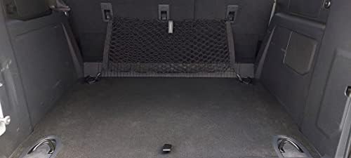 סגנון עטפה סגנון רכב אלסטי מטען מטען רשת מטען עבור פורד ברונקו 4 -דלתות 2021-2023 - מארגן תא מטען פרימיום ואחסון - רשת מזוודות