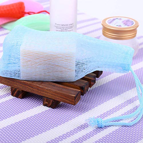 לורוז 4 יחידות צבעוני פילינג רשת סבון שומר פאוץ בועת קצף סבון רשת תיק גוף אמבטיה פנים ניקוי בנוטינג