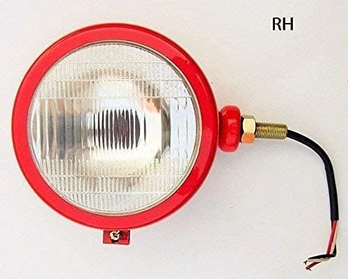 ראש מנורת סט של 2 מנורות עבור חדש מהינדרה טרקטור בצבע אדום, עם הנורה - 11000403