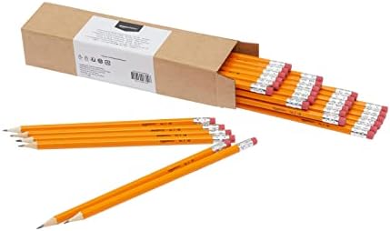 יסודות אמזון עטופים בעפרונות מס ' 2, מושחזים מראש, עופרת, קופסה של 30