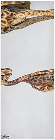 שמיכת יוגה אוונטנץ '3D-Giraffe-South-Africa מגבת יוגה מגבת מגבת