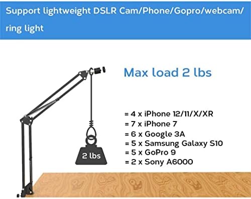 PDGJG EU תקע LED 2700K-5700K מנורה מילוי מנורה תאורה תאורה לצילום תאורה עם חצובה עמדת זרוע ארוכה לזרם חי