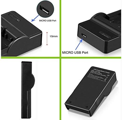 מטען סוללות מיקרו USB עבור Sony Cyber-Shot DSC-W610, DSC-W610/B, DSC-W610/G, DSC-W610/L, DSC-W610/P, DSC-W610/S