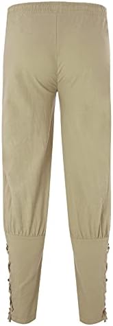 מכנסי רצועת רנסנס של דיאגו גברים קרסול מכנסי רנסנס קרסול מכנסי וינטג 'מכנסיים מכנסיים רחוב טרנדי עם כיסים
