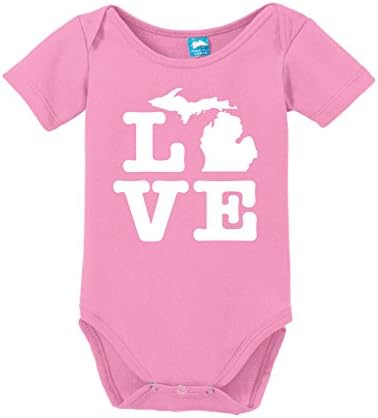 אהבה מישיגן מודפסת תינוקת מודפסת.