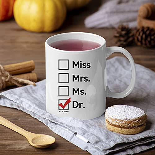 כוס קפה 11 עוז לתואר שלישי, דוקטורט תואר, רופא, סטודנטים לרפואה בת, החבר הכי טוב, אמא, אישה - כוס ד ר לנשים