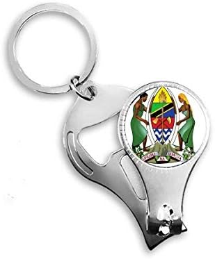 טנזניה אפריקה סמל לאומי סמל ציפורניים ניפר טבעת מפתח בקבוקי שרשרת פותחן