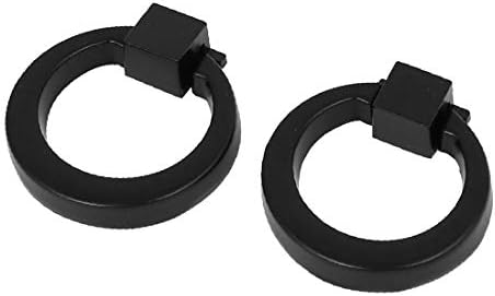 ידית משיכה בצורת טבעת דלת ארון ארון שחור 6 יחידות (אנילו דה לה פוארטה דל גבינטה דל ארמריו ופורמה דה טירדור