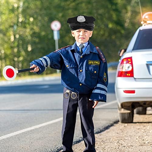 4 יחידות מגניב משטרת תלבושות משטרת להעמיד פנים לשחק צעצוע סט משטרת צעצועים לילדים משטרת קצין תלבושות בלש תפקיד