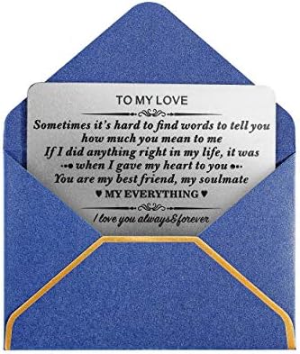 אישית חקוק הודעה מתכת ארנק כרטיס לגברים-יום הולדת חג המולד האהבה יום נישואים - מותאם אישית חקוק ארנק מוסיף עבור