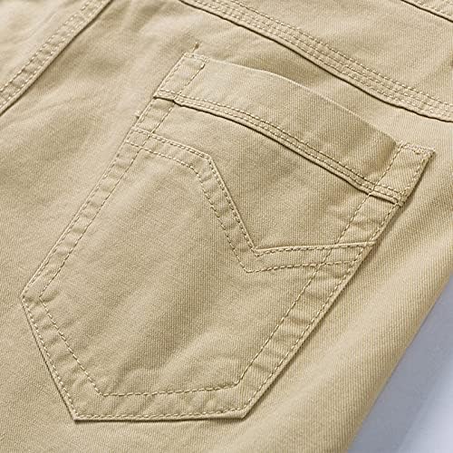 מכנסיים קצרים מזדמנים של Ozmmyan מכנסיים קצרים בקיץ טיולים קלים מטיילים קצרים עם כיס ישר מכנסי מטען אימון ישרים