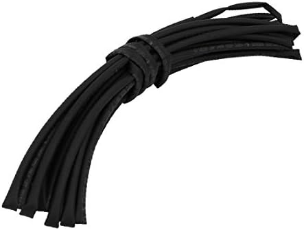 X-deree polyolefin חום מתכווץ צינור צינור חוט עטיפה שרוול כבל 5 מטרים באורך 3.5 ממ דיה פנימי שחור (Manga de Cable de