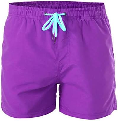 מכנסיים קצרים של חוף Wenkomg1 Mens, מהירות מותניים יבש מהיר מכנסיים קצרים אימון מכנסיים קצרים גזעי שחייה ללא אניה רשת