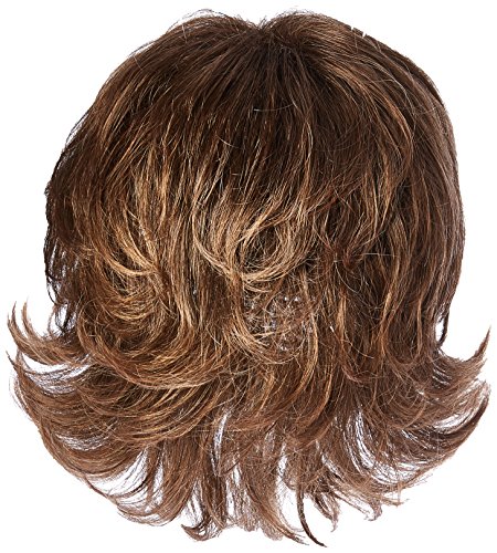 רחל וולש בריז, שכבות בעלות מרקם קצר עם פאת שיער בסגנון בוב נוצות לנשים, ר12ט פקאן בראון על ידי בגדי שיער