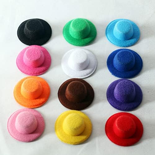 כובע בוקרה טוינדונה 6 יחידות כובעים מיני רשמיים כובעי מיני כובעי כובעי בובה מיניאטוריים כובעי קטיפה לאמנות