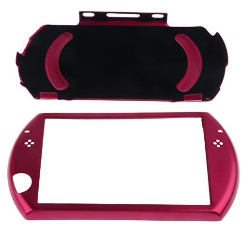 יון מתמודד עם עטיפת עור עמיד בפני אלומיניום אבק עבור Sony PlayStation PSP Go Game Gamepad Red
