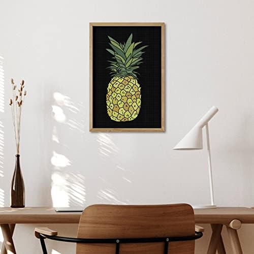 פירות אננס חמודים ערכות ציור יהלומים דקורטיביים חמודים מצחיק 5D DIY DIY מקדח מלא ציורים ציורים עיצוב הבית 8 x12