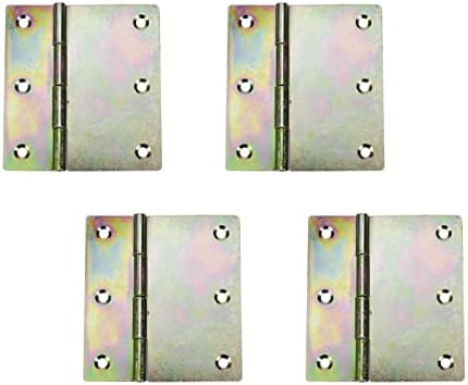 Wealrit 4 PCS דלת 3.5 אינץ 'דלתות ברזל דלתות מגורים דלתות עם פינות מרובעות צירי חומרה דלתות א -סימטרית