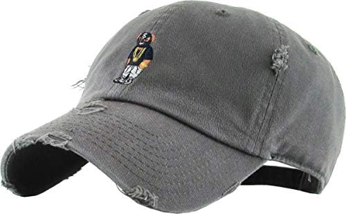 Kbethos hiphop panda bear רקמה אבא כובע בייסבול כובע בייסבול סגנון פולו לא מוגן יוניסקס מתכוונן