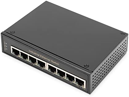 Digitus Industrial Gigabit Ethernet Switch 8-Port, DIN Rail, Temp. טווח