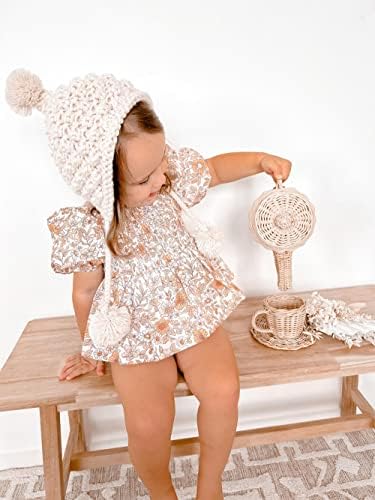 מרסיריפיה תינוקת תינוקת רומפר שמלה קפלים בגדי קיץ שיפון בייבי בוהו רומפר עם סרט בגימור