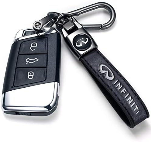 דרסן מכונית עור מקורית מחזיק מפתחות מתאים לאינפיניטי QX50 Q50 Q70 Q70L Q60 QX30 QX60 QX80 טבעת מפתח אביזרי שרוך שרשרת
