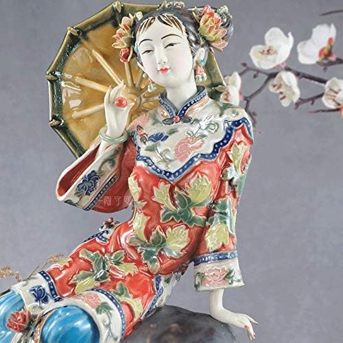 פורצלן אמנות עתיק פסל אוסף קרמיקה זיגוג קרמיקה בובת בית מלאכת חתונת קישוט קישוטים