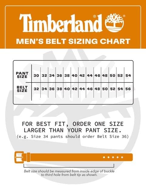 טימברלנד גברים של קלאסי עור ז ' אן חגורת 1.4 סנטימטרים רחב
