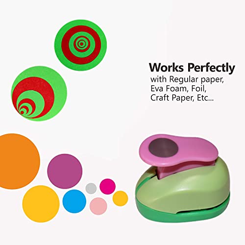 אגרוף של חור מלאי של קאדי 5 יח ', אגרופי נייר מעגל מעגל בעבודת יד, גודל שונה של אגרופים של אגרופים עיצובים של עיצובים
