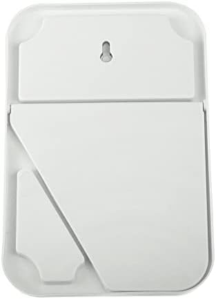 מראה איפור מתקפל של Crocoste Desktop, חדר שינה שולחן חדר שינה HD מרובע מראה נייד לנשים בנות, לבן, 8 x6