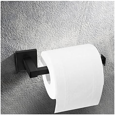 סודמוטה קיר שחור רכוב מתלה רכוב על טואלט נייר מחזיק נייר אמבטיה מדף אחסון מדף 5 קג עומס נושאים משקל אביזרי אמבטיה