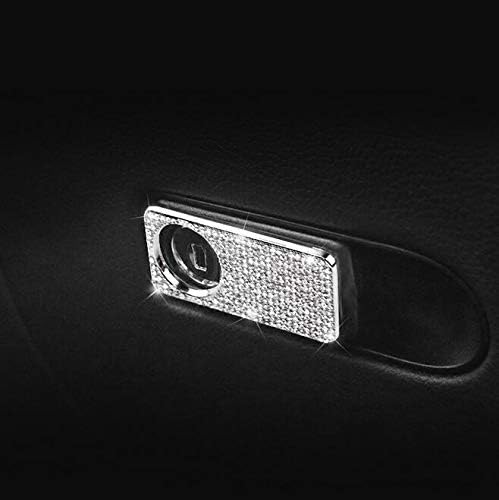 יואוטון רכב פנים Bling Accessorie למרצדס בנץ C300 W205 W212 GLC GLK CLS SLC COPILOT אחסון קופסת כפפות ידית CRYSTAL