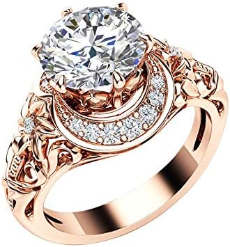 2023 חדש מעודן החוצה להנציח טבעת נשים אירוסין חתונה תכשיטי אביזרי מתנה בת עליות וירידות טבעת