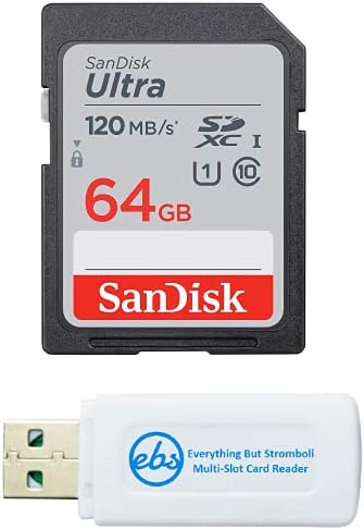 כרטיס זיכרון של סנדיסק אולטרה 64 ג 'יגה-בייט למצלמה פנסוניק לומיקס עובד עם די-סי-אס-1, די-סי-ג' י-9, די-סי-ג 'י-אקס-9,