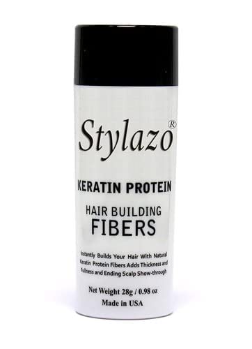 סיבי שיער סטיילאזו לשיער דליל בלתי ניתן לגילוי-בקבוק 28 גרם/0.98 עוז-מסתיר לחלוטין נשירת שיער תוך 20 שניות-טופר שיער טבעי לשיער