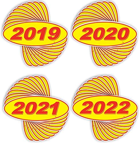 Versa Tags 2019 2020 2021 & 2022 דגם סגלגל שנת סוחר מכוניות מדבקות חלונות נוצרות בגאווה בארהב