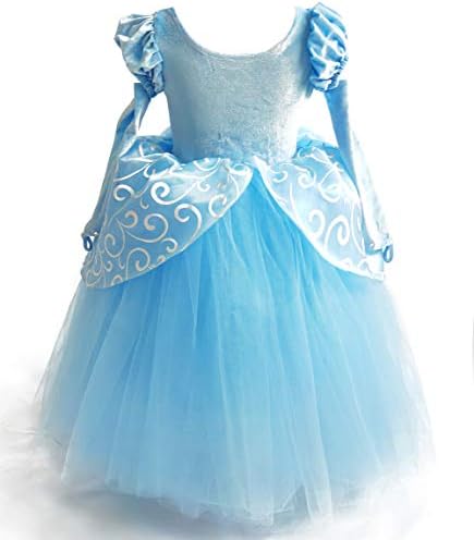 סינדרלה שמלת נסיכת תלבושות ליל כל הקדושים המפלגה להתלבש כחול