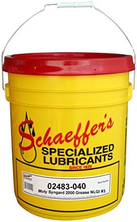 Schaeffer Manufacturing Co. 02483-040 Moly Syngard 2000 Grease, NLGI 3, 40 £ דלי