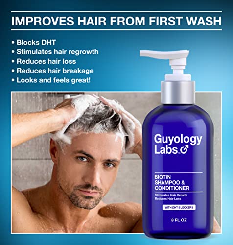 שמפו ומרכך נגד נשירת שיער לגברים לשיער דליל-חוסמי דה-טי טבעיים להפחתת נפילת שיער-ביוטין וקרטין הטובים ביותר לצמיחה