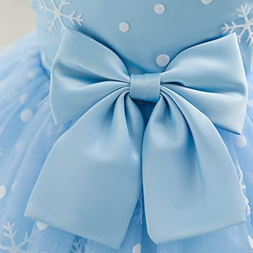 AIIHOO פעוטות תינוקות שמלת חג המולד שמלת פתית שלג להדפיס שמלות לחתונה שמלות מיוחד