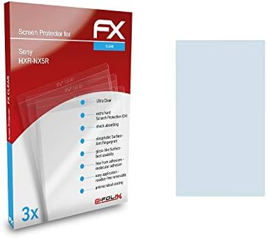 סרט הגנת המסך של Atfolix התואם למגן מסך Sony HXR-NX5R, סרט מגן אולטרה-ברור FX