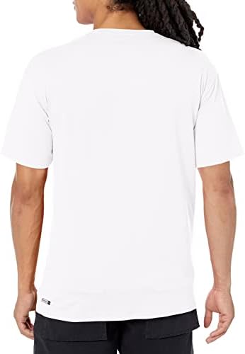 קוויקסילבר סטנדרטי סטנדרט פס מוצק שרוול קצר שגרון UPF 50 חולצת גלישה להגנה מפני שמש