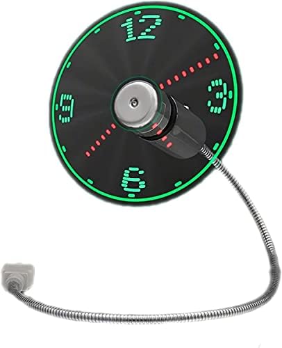 בלינקי הוביל שעון מאוורר עם חיבור / גודל 13.5 אינץ', נוריות צבע אדום וירוק